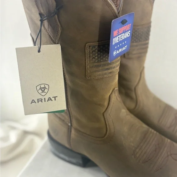 Ariat Sport Patriot II Leather Western Work Boots - size 10 EE new in box